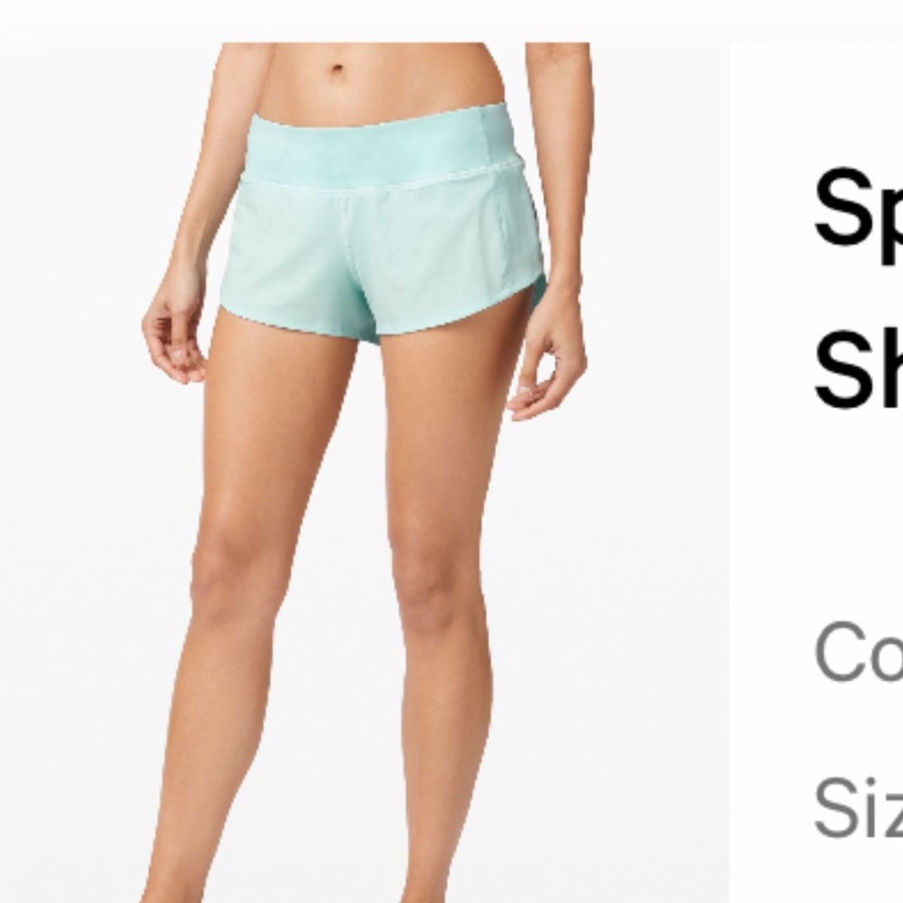 lululemon speed up shorts 2.5